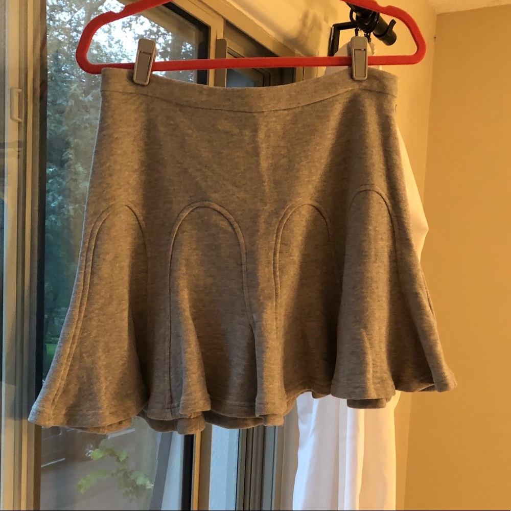 Gray mini skirt